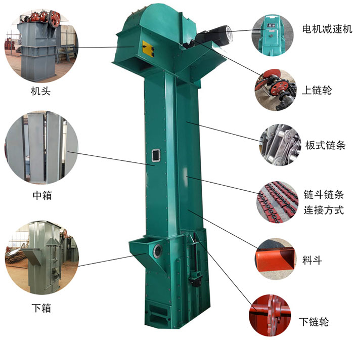 闆鏈鬥式提升機